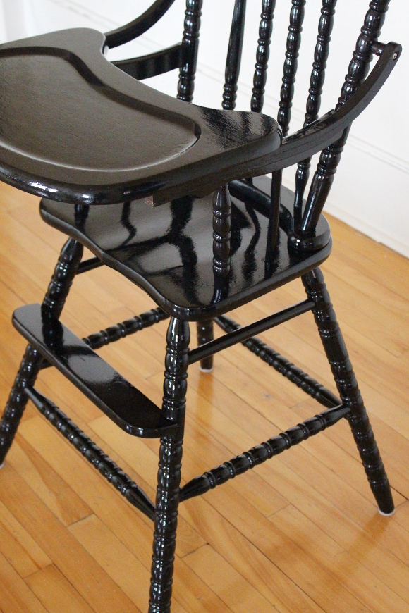 second hand wooden high chair